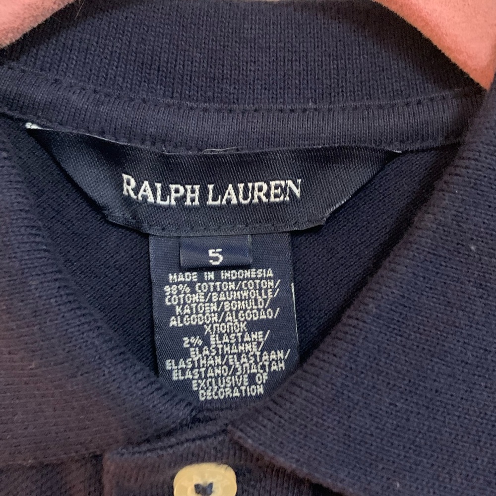 Ralph Lauren Kids Navy Polo - Picture 3 of 5